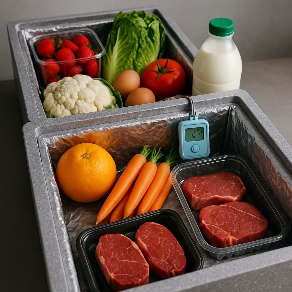 Transporte refrigerado de alimentación fresca
