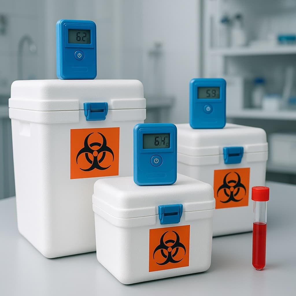 Transporte de muestras de laboratorio clínico